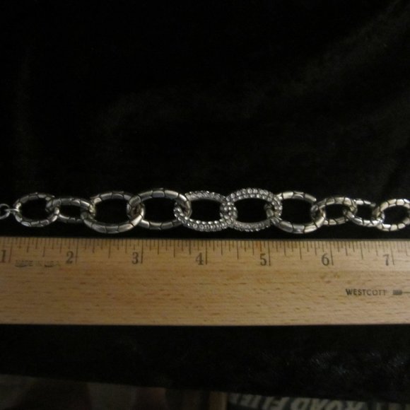 Brighton Pebble& Swarovski Crystal loop Bracelet - Picture 4 of 4